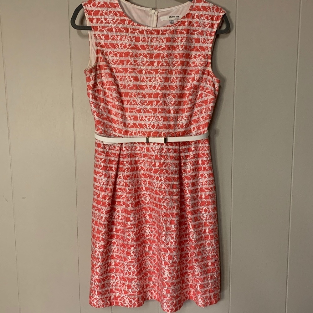 Studio One New York Women's Dress 6 Petite Career Formal Fit & Flare Spring
